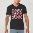 Valentine You Are Loved Worthy Enough Candy Heart Teacher For Men Women Girls Kids Men's V-Neck T-Shirt, novelty gifts, funny gifts