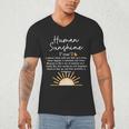 Vintage Human Sunshine Definition Teachers Mom Boss Women Men's V-Neck T-Shirt, novelty gifts, funny gifts