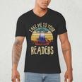 Vintage Take Me To Your Readers English Teacher Alien Space Men Women Men's V-Neck T-Shirt, novelty gifts, funny gifts