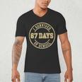 Vintage I Survived 67 Days Of School Teachers Students Men's V-Neck T-Shirt, novelty gifts, funny gifts Vintage I Survived 67 Days Of School Teachers Students Men's V-Neck T-Shirt, novelty gifts, funny gifts