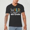 Wild About 4th Grade First Day Of School Teacher Student Men's V-Neck T-Shirt, novelty gifts, funny gifts Wild About 4th Grade First Day Of School Teacher Student Men's V-Neck T-Shirt, novelty gifts, funny gifts
