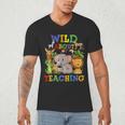 Wild About Teaching Safari Jungle School Teacher Men's V-Neck T-Shirt, novelty gifts, funny gifts Wild About Teaching Safari Jungle School Teacher Men's V-Neck T-Shirt, novelty gifts, funny gifts