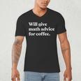 Will Give Math Advice For Coffee Math Teacher Men's V-Neck T-Shirt, novelty gifts, funny gifts Will Give Math Advice For Coffee Math Teacher Men's V-Neck T-Shirt, novelty gifts, funny gifts