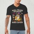 Will Trade Students For Candy Teacher Ghost Halloween Men's V-Neck T-Shirt, novelty gifts, funny gifts Will Trade Students For Candy Teacher Ghost Halloween Men's V-Neck T-Shirt, novelty gifts, funny gifts