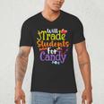 Will Trade Students For Candy Teacher Halloween Costume Men's V-Neck T-Shirt, novelty gifts, funny gifts