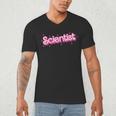 Women Retro Pink Scientist Science Teacher Back To School Men's V-Neck T-Shirt, novelty gifts, funny gifts Women Retro Pink Scientist Science Teacher Back To School Men's V-Neck T-Shirt, novelty gifts, funny gifts