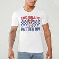 2nd Grade Batter Up Back To School Baseball Teacher Kids Men's V-Neck T-Shirt, novelty gifts, funny gifts