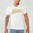 4th Grade Teacher Cute Vintage Graphic Fourth Grade Teacher Men's V-Neck T-Shirt, novelty gifts, funny gifts 4th Grade Teacher Cute Vintage Graphic Fourth Grade Teacher Men's V-Neck T-Shirt, novelty gifts, funny gifts