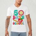 50 Days Of School Teacher Happy 50th Day Of School Kids Men's V-Neck T-Shirt, novelty gifts, funny gifts 50 Days Of School Teacher Happy 50th Day Of School Kids Men's V-Neck T-Shirt, novelty gifts, funny gifts