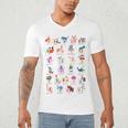 American Sign Language For Teachers ASL Alphabet Men's V-Neck T-Shirt, novelty gifts, funny gifts