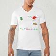 Is It Christmas Break Yet Teacher Xmas Light Santa Hat Men's V-Neck T-Shirt, novelty gifts, funny gifts Is It Christmas Break Yet Teacher Xmas Light Santa Hat Men's V-Neck T-Shirt, novelty gifts, funny gifts