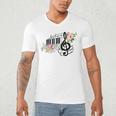 Cut Music Teacher Shirt With a Piano Keys Notes And Flowers Men's V-Neck T-Shirt, novelty gifts, funny gifts Cut Music Teacher Shirt With a Piano Keys Notes And Flowers Men's V-Neck T-Shirt, novelty gifts, funny gifts
