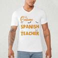 I Don't Need A Costume I'm A Spanish Teacher Halloween Men's V-Neck T-Shirt, novelty gifts, funny gifts