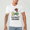 Electricity Explained Physics Nerd I Teacher School Men's V-Neck T-Shirt, novelty gifts, funny gifts Electricity Explained Physics Nerd I Teacher School Men's V-Neck T-Shirt, novelty gifts, funny gifts
