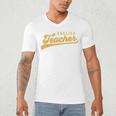 English Teacher Men Women Vintage Graphic English Teacher Men's V-Neck T-Shirt, novelty gifts, funny gifts