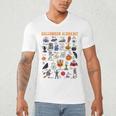 Halloween Alphabet ABCs Learning Kindergarten Teacher Men's V-Neck T-Shirt, novelty gifts, funny gifts