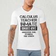 Halloween Calculus Teacher Prisoner Costume Men's V-Neck T-Shirt, novelty gifts, funny gifts Halloween Calculus Teacher Prisoner Costume Men's V-Neck T-Shirt, novelty gifts, funny gifts