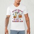 Halloween You Can't Scare Me I'm A School Teacher's Aide Men's V-Neck T-Shirt, novelty gifts, funny gifts