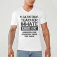 Halloween Statistics Teacher Prisoner Costume Men's V-Neck T-Shirt, novelty gifts, funny gifts Halloween Statistics Teacher Prisoner Costume Men's V-Neck T-Shirt, novelty gifts, funny gifts