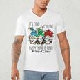 It's Fine We'Re Fine Gnome Pre-K Teacher Christmas Light For Men Women Men's V-Neck T-Shirt, novelty gifts, funny gifts