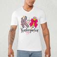 K Is For Kindergarten Teacher Coquette Bow Back To School Men's V-Neck T-Shirt, novelty gifts, funny gifts