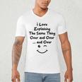 I Love Explaining The Same Thing Teacher Lie Party Men's V-Neck T-Shirt, novelty gifts, funny gifts