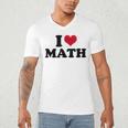 I Love Math Teacher Men's V-Neck T-Shirt, novelty gifts, funny gifts I Love Math Teacher Men's V-Neck T-Shirt, novelty gifts, funny gifts