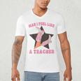 Man I Feel Like A Teacher Retro Western Country Cowgirl Men's V-Neck T-Shirt, novelty gifts, funny gifts Man I Feel Like A Teacher Retro Western Country Cowgirl Men's V-Neck T-Shirt, novelty gifts, funny gifts