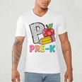 P Is For Pre-K Teacher Pencil Apple Back To School Men's V-Neck T-Shirt, novelty gifts, funny gifts P Is For Pre-K Teacher Pencil Apple Back To School Men's V-Neck T-Shirt, novelty gifts, funny gifts