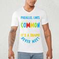 Parallel Lines Math Pun – Teacher Humor Men's V-Neck T-Shirt, novelty gifts, funny gifts Parallel Lines Math Pun – Teacher Humor Men's V-Neck T-Shirt, novelty gifts, funny gifts