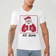 Retro All Done Christmas Special Ed Teacher Team Santa Women Men's V-Neck T-Shirt, novelty gifts, funny gifts Retro All Done Christmas Special Ed Teacher Team Santa Women Men's V-Neck T-Shirt, novelty gifts, funny gifts