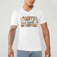Retro Grovvy Coffee Teach Repeat Teacher Men's V-Neck T-Shirt, novelty gifts, funny gifts Retro Grovvy Coffee Teach Repeat Teacher Men's V-Neck T-Shirt, novelty gifts, funny gifts