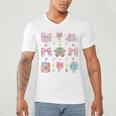 School Pencils And Bows Teacher Bow Coquette Pencil Girls Men's V-Neck T-Shirt, novelty gifts, funny gifts School Pencils And Bows Teacher Bow Coquette Pencil Girls Men's V-Neck T-Shirt, novelty gifts, funny gifts