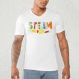 Steam Teacher Science Tech Engineering Arts Maker Men's V-Neck T-Shirt, novelty gifts, funny gifts