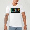Stream Technology Robotics Shirt For Teachers And Students Premium Tri-Blend Men's V-Neck T-Shirt, novelty gifts, funny gifts