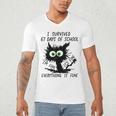 I Survived 67 Days Of School Teachers Students Humor Men's V-Neck T-Shirt, novelty gifts, funny gifts I Survived 67 Days Of School Teachers Students Humor Men's V-Neck T-Shirt, novelty gifts, funny gifts