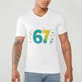 I Survived 67 Days Of School Teachers Students Meme Men's V-Neck T-Shirt, novelty gifts, funny gifts