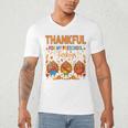 Teach Thanksgiving Teacher Thankful For My Preschool Turkeys Men's V-Neck T-Shirt, novelty gifts, funny gifts