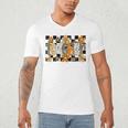 Teacher Appreciation Boho Floral Leopard Checkered Men's V-Neck T-Shirt, novelty gifts, funny gifts Teacher Appreciation Boho Floral Leopard Checkered Men's V-Neck T-Shirt, novelty gifts, funny gifts