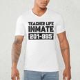 Teacher Life Jail Inmate Prisoner Halloween Costume Men's V-Neck T-Shirt, novelty gifts, funny gifts Teacher Life Jail Inmate Prisoner Halloween Costume Men's V-Neck T-Shirt, novelty gifts, funny gifts