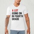 Teacher A Lot Going On In Fourth Grade Back To School Men's V-Neck T-Shirt, novelty gifts, funny gifts Teacher A Lot Going On In Fourth Grade Back To School Men's V-Neck T-Shirt, novelty gifts, funny gifts