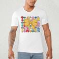 Teacher Pencil Coquette Bow Back To School Teacher Men's V-Neck T-Shirt, novelty gifts, funny gifts Teacher Pencil Coquette Bow Back To School Teacher Men's V-Neck T-Shirt, novelty gifts, funny gifts