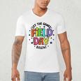 Teacher Student Field Day Let The Games Begin Field Day Men's V-Neck T-Shirt, novelty gifts, funny gifts Teacher Student Field Day Let The Games Begin Field Day Men's V-Neck T-Shirt, novelty gifts, funny gifts