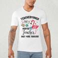 Teachermingo Like A Normal Teacher Only More Fabulous Men's V-Neck T-Shirt, novelty gifts, funny gifts