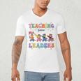 Teaching Future Leaders Otter Back To School Teacher Men's V-Neck T-Shirt, novelty gifts, funny gifts