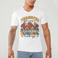 Thankful For My Preschool Turkeys Thanksgiving Teacher Fall Men's V-Neck T-Shirt, novelty gifts, funny gifts Thankful For My Preschool Turkeys Thanksgiving Teacher Fall Men's V-Neck T-Shirt, novelty gifts, funny gifts