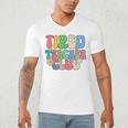 Tired Teachers Club Groovy Teachers Back To School Men's V-Neck T-Shirt, novelty gifts, funny gifts Tired Teachers Club Groovy Teachers Back To School Men's V-Neck T-Shirt, novelty gifts, funny gifts