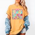 100 Days Of School Preppy 100th Day Of School Teacher Kids Women's Comfort Colors T-Shirt Mustard 100 Days Of School Preppy 100th Day Of School Teacher Kids Women's Comfort Colors T-Shirt Mustard