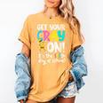 100th Day Of School Get Your Cray On Teacher Women's Comfort Colors T-Shirt Mustard
