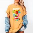 100th Day Of School Teachers Kids Child Happy 100 Days Women's Comfort Colors T-Shirt Mustard